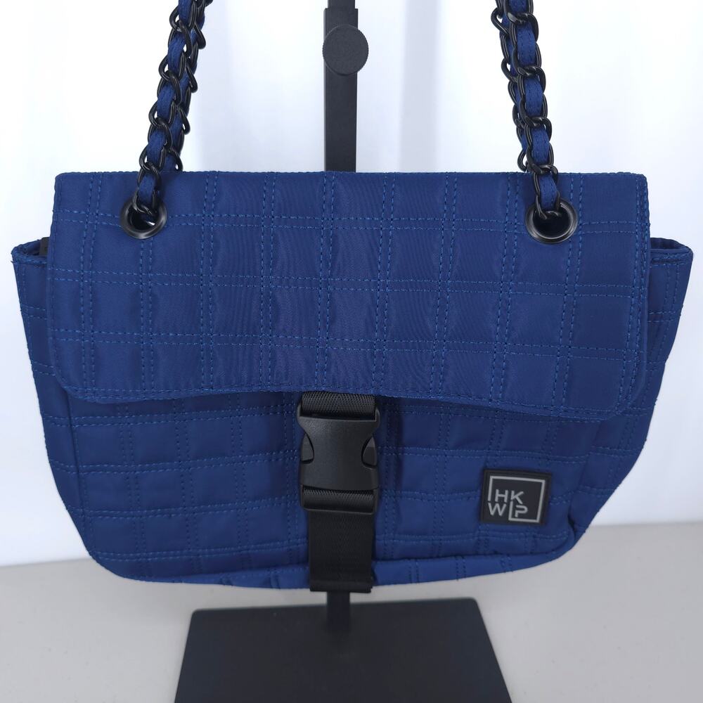 IHKWIP The Quilted Convertible Chain Shoulder Bag in French Navy - Picture 3 of 13